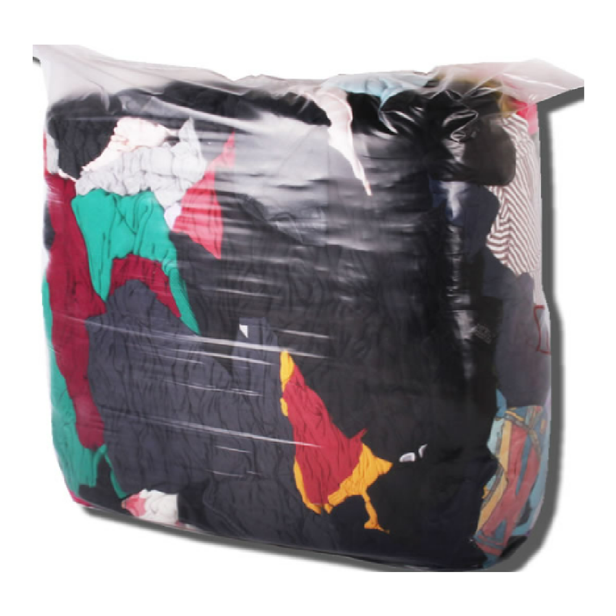 Mixed Colour Cleaning Rags | 10kg Bag of Rags