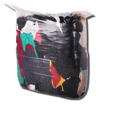 Mixed Colour Cleaning Rags | 10kg Bag of Rags