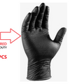 Rapid Nitrile Black Textured Gloves - 8 Mil Heavy Duty (Onyx Predator) - Size Small